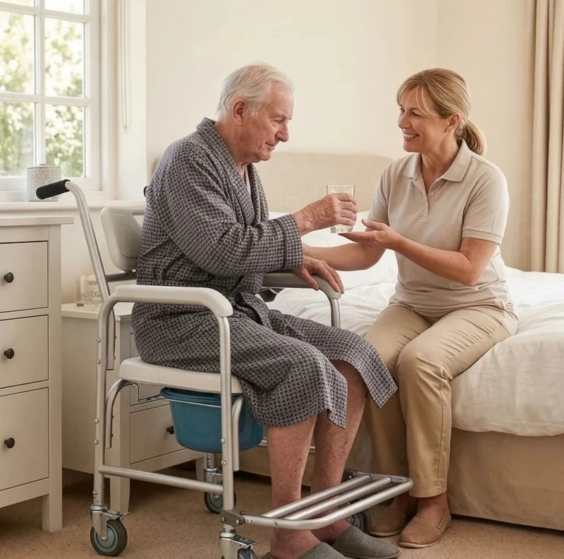 ELARIS 4 in 1 Bedside Commode Chair