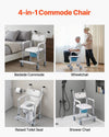ELARIS 4 in 1 Bedside Commode Chair