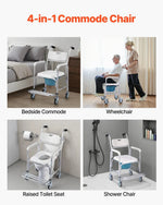 ELARIS 4 in 1 Bedside Commode Chair