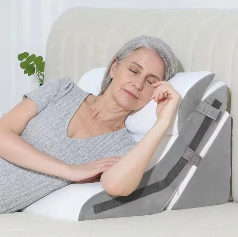 ELARIS 3 in 1 Memory Foam Ergonomic Wedge Pillow For Acid Reflux